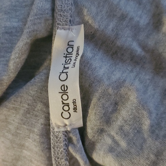 Carole Christian Women's Grey One Shoulder Jumpsuit - Picture 2 of 8